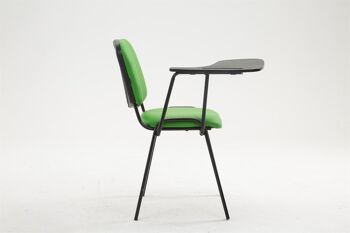 Gelsi Chaise Visiteur Cuir Artificiel Vert 6x71cm 3