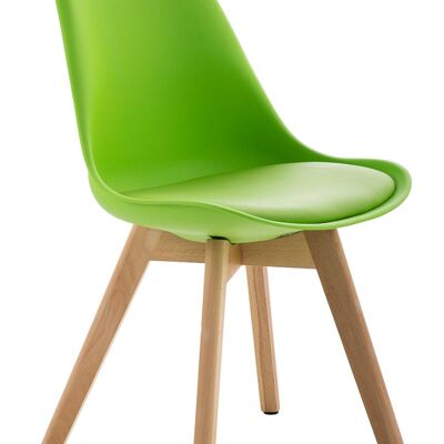 Afragola Bezoekersstoel Kunstleer Groen 5x41cm