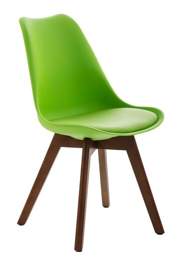 Argentera Chaise Visiteur Cuir Artificiel Vert 5x41cm