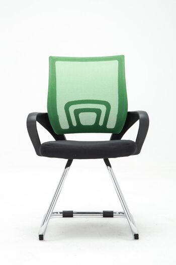 Dairago Chaise visiteur Tissu Vert 9x61cm 2