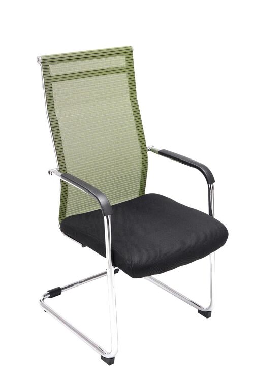 Sollievo Bezoekersstoel Kunstleer Groen 9x62cm