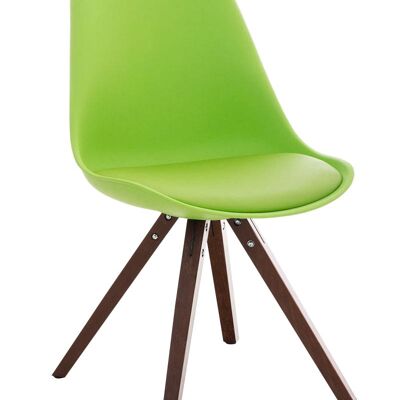 Morsasco Bezoekersstoel Kunstleer Groen 5x59cm