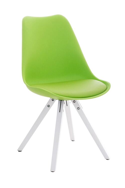 Bordonaro Bezoekersstoel Kunstleer Groen 5x59cm
