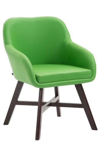 Blunt Chaise Visiteur Cuir Artificiel Vert 10x55cm 1