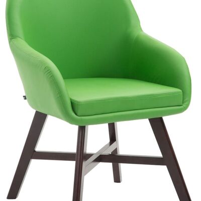 Botte Bezoekersstoel Kunstleer Groen 10x55cm