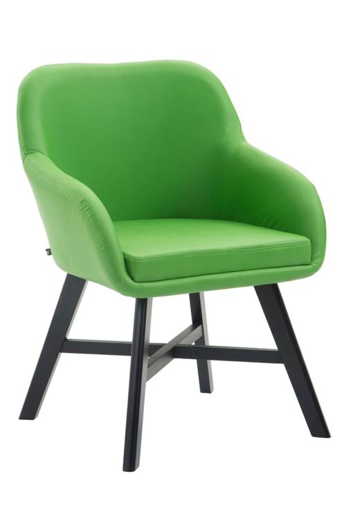 Mhlwald Bezoekersstoel Kunstleer Groen 10x55cm
