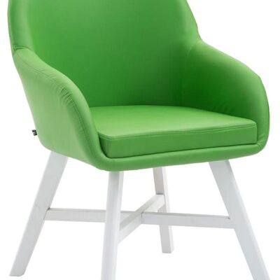 Longarina Bezoekersstoel Kunstleer Groen 10x55cm