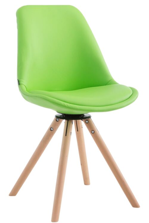 Cremosano Bezoekersstoel Kunstleer Groen 6x56cm