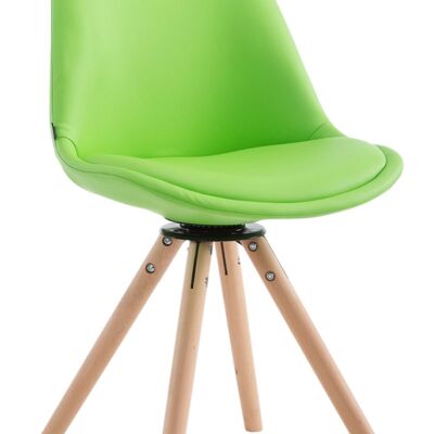 Cremosano Bezoekersstoel Kunstleer Groen 6x56cm