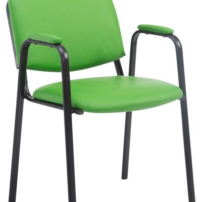 Agognate Bezoekersstoel Kunstleer Groen 7x55cm