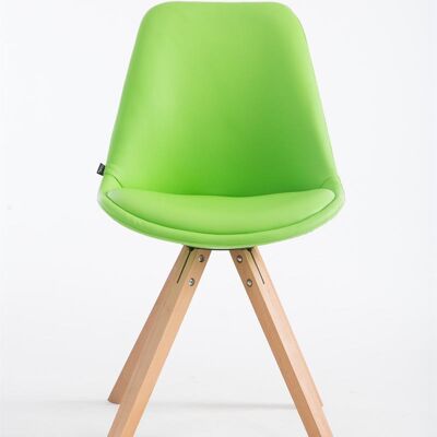 Fanna Bezoekersstoel Kunstleer Groen 6x55.5cm