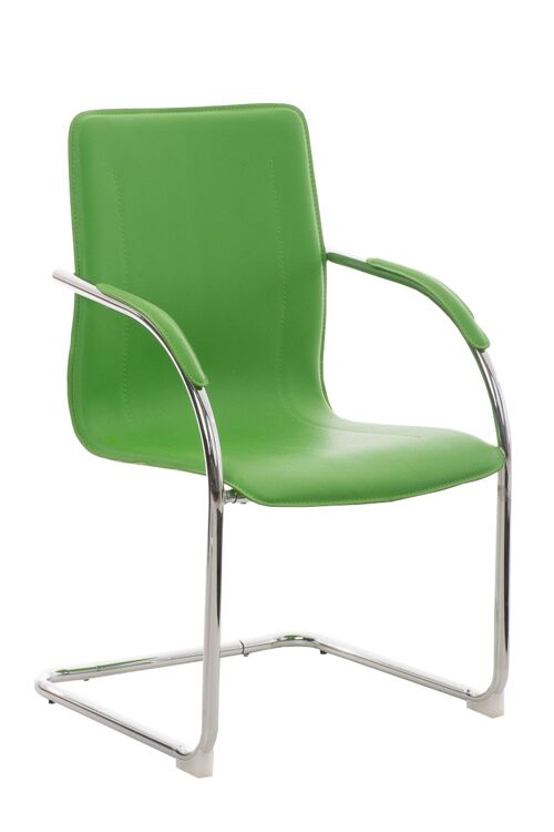 Ivrea Bezoekersstoel Kunstleer Groen 6x52cm