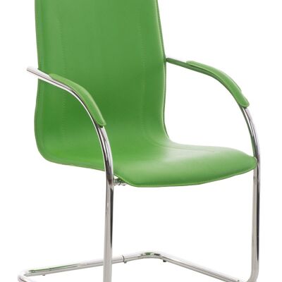 Ivrea Bezoekersstoel Kunstleer Groen 6x52cm
