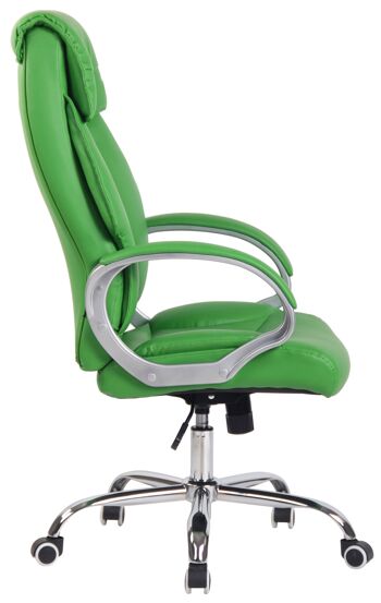 Chiaia Chaise de Bureau Cuir Artificiel Vert 17x65cm 2