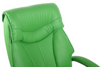 Chiaia Chaise de Bureau Cuir Artificiel Vert 17x65cm 5