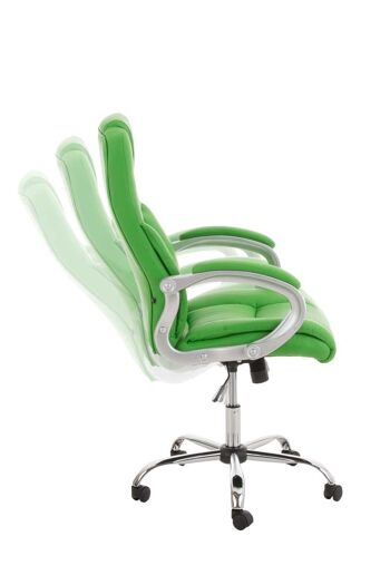 Chaise de Bureau Merine Cuir Artificiel Vert 16x70cm 1