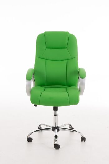 Chaise de Bureau Merine Cuir Artificiel Vert 16x70cm 2