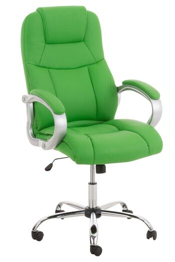 Chaise de Bureau Merine Cuir Artificiel Vert 16x70cm 8