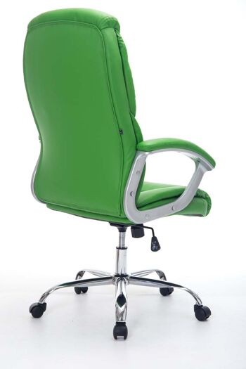 Fiume Chaise de Bureau Cuir Artificiel Vert 15x68cm 4