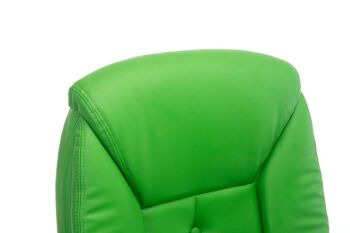 Fiume Chaise de Bureau Cuir Artificiel Vert 15x68cm 5