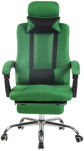 Casoli Chaise de Bureau Cuir Artificiel Vert 15x63cm 2