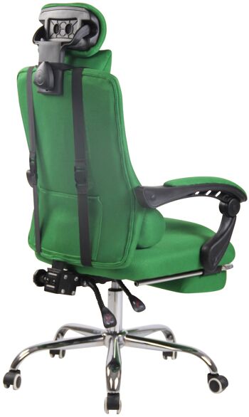 Casoli Chaise de Bureau Cuir Artificiel Vert 15x63cm 4