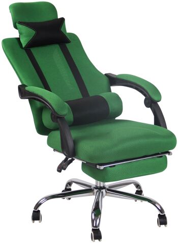 Casoli Chaise de Bureau Cuir Artificiel Vert 15x63cm 5