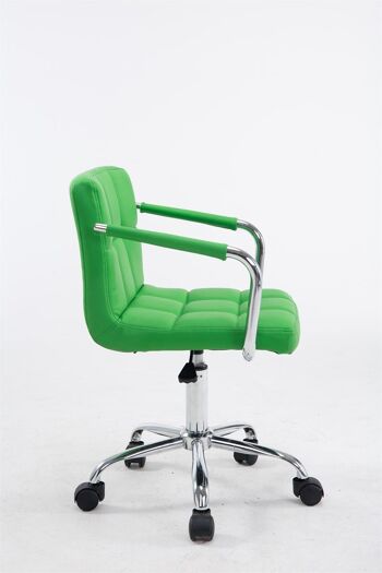 Bolano Chaise de Bureau Cuir Artificiel Vert 10x46cm 3