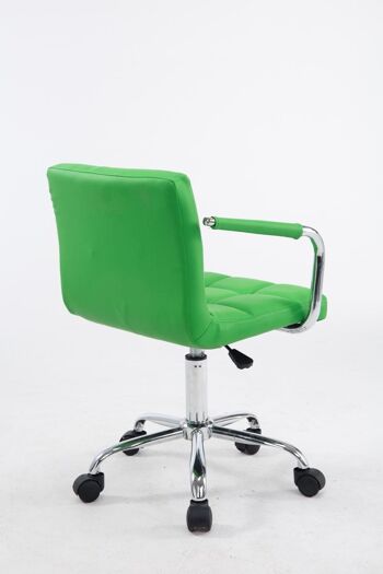 Bolano Chaise de Bureau Cuir Artificiel Vert 10x46cm 4