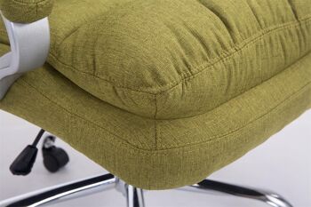 Spongano Chaise de Bureau Tissu Vert 16x77cm 6