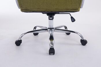 Spongano Chaise de Bureau Tissu Vert 16x77cm 7