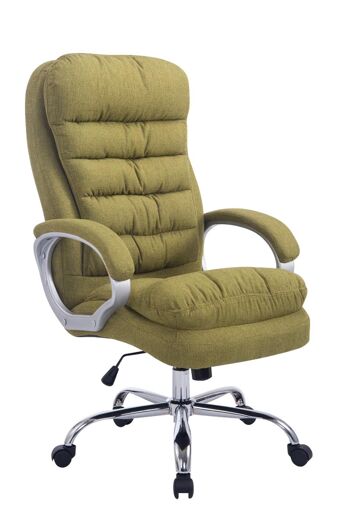 Spongano Chaise de Bureau Tissu Vert 16x77cm 8