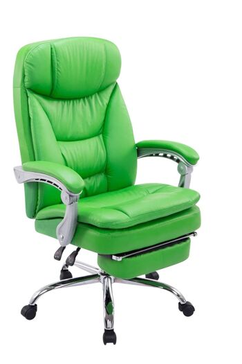 Dubino Chaise de Bureau Cuir Artificiel Vert 20x67cm 1