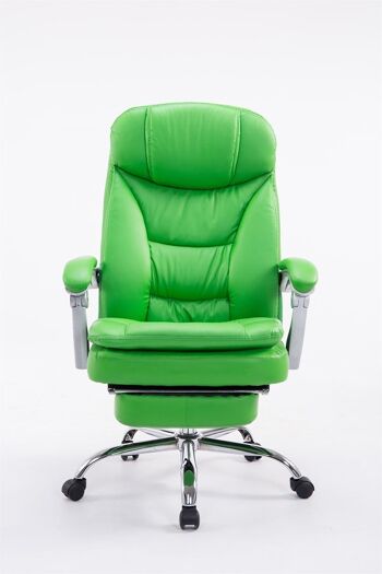 Dubino Chaise de Bureau Cuir Artificiel Vert 20x67cm 2