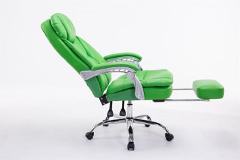 Dubino Chaise de Bureau Cuir Artificiel Vert 20x67cm 3