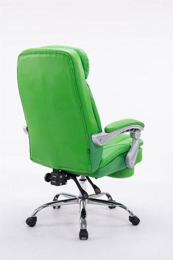 Dubino Chaise de Bureau Cuir Artificiel Vert 20x67cm 4