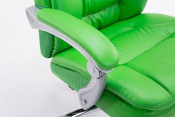 Dubino Chaise de Bureau Cuir Artificiel Vert 20x67cm 6
