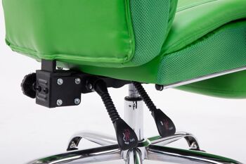 Dubino Chaise de Bureau Cuir Artificiel Vert 20x67cm 7