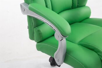 Botindari Chaise de Bureau Simili Cuir Vert 22x64cm 5