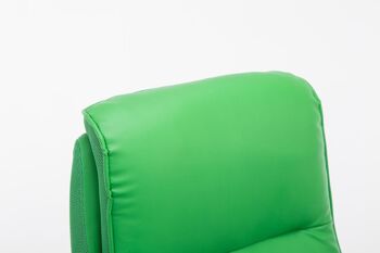 Leofreni Chaise de Bureau Cuir Artificiel Vert 16x76cm 4