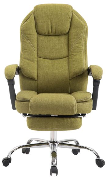 Lardirago Chaise de bureau Tissu Vert 17x64cm 3