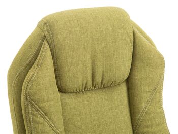 Lardirago Chaise de bureau Tissu Vert 17x64cm 6