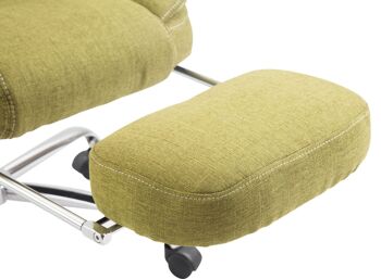 Lardirago Chaise de bureau Tissu Vert 17x64cm 7