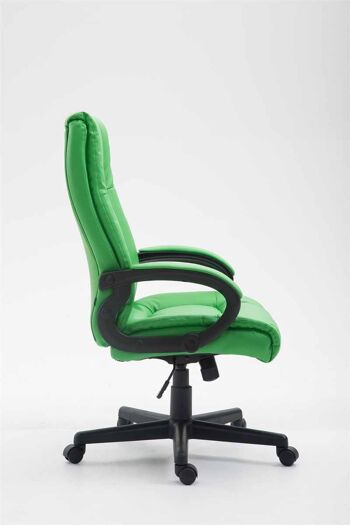 Brolo Chaise de Bureau Cuir Artificiel Vert 15x70cm 3