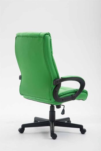 Brolo Chaise de Bureau Cuir Artificiel Vert 15x70cm 4