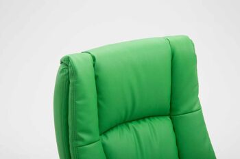 Brolo Chaise de Bureau Cuir Artificiel Vert 15x70cm 5