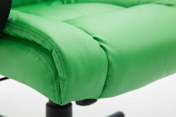 Brolo Chaise de Bureau Cuir Artificiel Vert 15x70cm 7