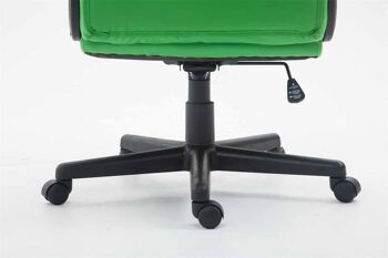 Brolo Chaise de Bureau Cuir Artificiel Vert 15x70cm 8