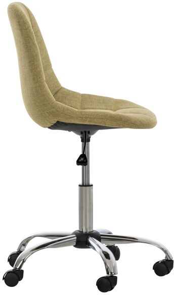Ambra Chaise de Bureau Tissu Vert 8x55cm 2