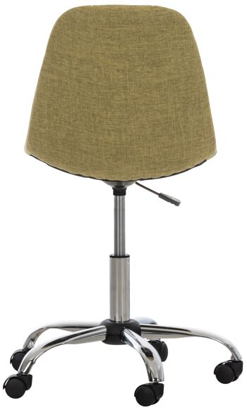Ambra Chaise de Bureau Tissu Vert 8x55cm 4